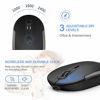 Picture of Wireless Keyboard and Mouse, Vssoplor 2.4GHz Rechargeable Compact Quiet Full-Size Keyboard and Mouse Combo with Nano USB Receiver for Windows, Laptop, PC, Notebook-Dark Gray