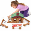 Picture of Wondertoys 170 Pieces Wood Logs Set Ages 3+, Classic Building Log Toys for Boy, Creative Construction Engineering Educational Gifts