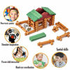 Picture of Wondertoys 170 Pieces Wood Logs Set Ages 3+, Classic Building Log Toys for Boy, Creative Construction Engineering Educational Gifts
