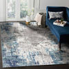 Picture of Luxe Weavers Rug - Affordable Modern Area Rugs for Living Room, Medium Pile Area Rugs. Abstract, Soft, Persian-Rugs,, Stain Resistant, Machine-Made, Dark Blue, Light Blue / 2' x 7'