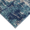 Picture of Luxe Weavers Rug - Affordable Modern Area Rugs for Living Room, Medium Pile Area Rugs. Abstract, Soft, Persian-Rugs,, Stain Resistant, Machine-Made, Dark Blue, Light Blue / 2' x 7'