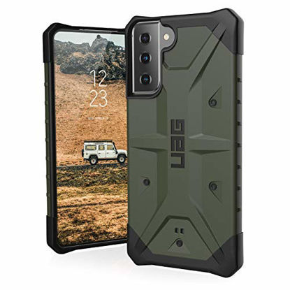Picture of URBAN ARMOR GEAR UAG Designed for Samsung Galaxy S21 Plus 5G Case [6.7-inch screen] Rugged Lightweight Slim Shockproof Pathfinder Protective Cover, Olive