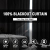 Picture of 100% Blackout Curtains for Bedroom Thermal Insulated Blackout Curtains 96 inch Length Heat and Full Light Blocking Curtains Window Drapes for Living Room with Black Liner 2 Panels Set, Dark Teal
