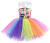 Picture of Unicorn Tutu Costume for Girls,Unicorn Birthday Party Outfit Princess Dress Costume with Wings (7-8 Years, Colorful)