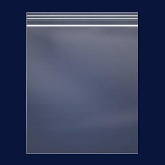 Picture of 1000 Count - 8" x 10", 2 Mil Clear Plastic Reclosable Zip Poly Bags with Resealable Lock Seal Zipper for Clothing, T-Shirt, Brochure, Prints, Handicraft Gift