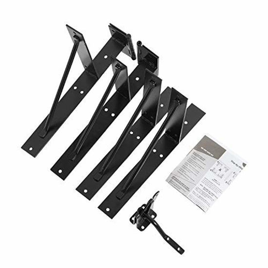 Delifox Anti Sag Gate Kit Heavy Duty Fence Gate Frame Kit Gate Corner