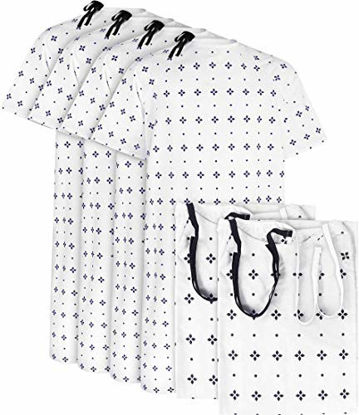 Picture of Utopia Care 6 Pack Cotton Blend Unisex Hospital Gown, Fits Sizes up to 2XL Blue