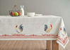 Picture of 100% Cotton Rectangle Tablecloth 54 Inch by 72 Inch for Kitchen | Home | Dining Room | Tabletop | Decorative Patio Tablecloth | Parties | Weddings | Outdoor | Spring/Summer Collection-(Campagne)
