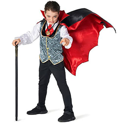 Picture of Morph Costumes Kids Dracula Vampire Gothic Costume Boys Spooky Halloween Costume Medium