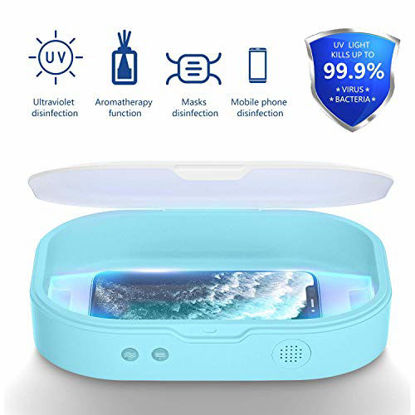 Picture of Cell Phone Sanitizer, Portable Smartphone Sanitizer Mobile Phone Cleaner Box with Aromatherapy Function Daily Disinfection for iPhone Android Phones Smartphone Toothbrush