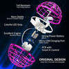 Picture of AMERFIST Flying Ball Toys, Magic Nebula Orb, Globe Shape Magic Controller Mini Drone, RGB Lights Spinner 360 Rotating Spinning UFO Safe for Kids Adults(Pink)