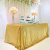 Picture of BalsaCircle TRLYC Sequin Rectangular Christmas Tablecloth 90-Inch by 132-Inch for Wedding