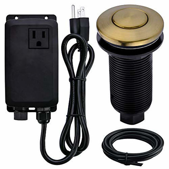 GetUSCart SINKINGDOM Garbage Disposal SinkTop Air Switch Kit with Long