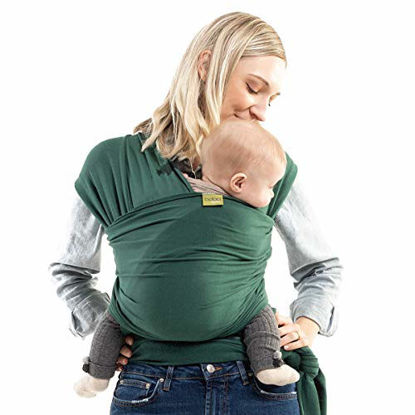 Picture of Boba Wrap Baby Carrier, Rainforest Serenity Organic - Original Stretchy Infant Sling, Perfect for Newborn Babies and Children up to 35 lbs