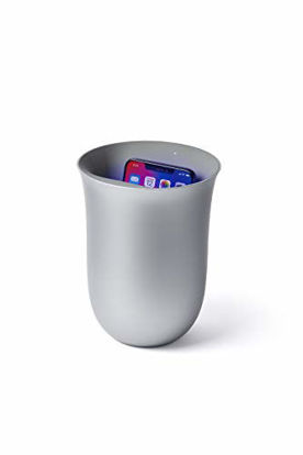 Picture of Lexon OBLIO QI Wireless Charger Station with Built-in UV Sanitizer (Silver)
