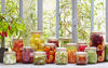 Picture of Le Parfait Super Jar - 2L French Glass Canning Jar w/Round Body, Airtight Rubber Seal & Glass Lid, 64oz/2 Quarts (Pack of 3) Stainless Wire