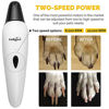 Picture of LuckyTail Dog Nail Grinder Trimmer - Professional Quiet 2-Speed Rechargeable Electric Pet Grooming & Smoothing Tool Kit - Painless Paw Clipper