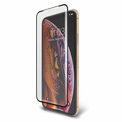 Picture of BodyGuardz - Pure 2 Edge Glass Screen Protector for iPhone 11 Pro, Ultra-Thin Edge-to-Edge Tempered Glass Screen Protection - Case Friendly