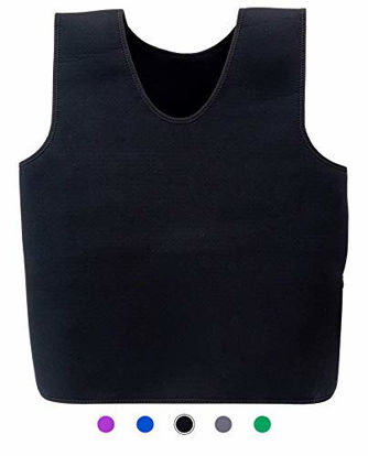 Picture of Special Supplies Sensory Compression Vest Deep Pressure Comfort for Autism, Hyperactivity, Mood Processing Disorders, Breathable, Form-Fitting, Kids and Adults (Black, Small 17x30 inches)