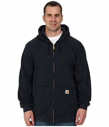 Picture of Carhartt Men's MidWeight Hooded Zip Front Sweatshirt,New Navy,X-Large/Tall