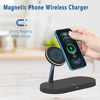 Picture of PONKET 4 in 1 Magnetic Wireless Charger Station Compatible with MagSafe |20W PD Adapter | Fast Wireless Charging Stand for iPhone 13/12/12 Pro Max/Mini/AirPods Pro/AirPods 1/2 iwatch Series -Black