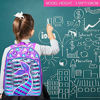 Picture of 4PCS Mermaid Backpack for Girls, 16" Sequin Kids Bookbag and Lunch Box
