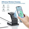 Picture of Catalpa U 3 in 1 wireless charging station compatible for Magsafe fast magnetic charging stand compatible with iPhone 13/12, 13/12 Pro, 13/12 Pro Max, 13/12 Mini,AirPods Pro/AirPods 2 iwatch 2/3/4/5/6