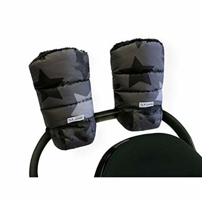 Picture of 7AM Enfant Stroller Warmmuffs - Polar Hand Warmers with Anti- Freeze, Cold Weather, Water Repellent & Warm Hand Gloves for Pushchair, Pram, Stroller & Car Seat Bar
