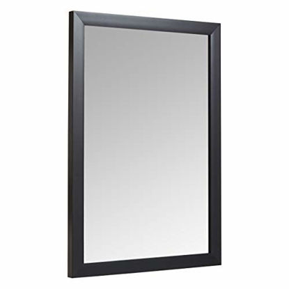 Picture of Amazon Basics Rectangular Wall Mirror 20" x 28", Standard Trim, Black