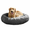 Picture of MFOX Calming Dog Bed (L/XL/XXL/XXXL) for Medium and Large Dogs Comfortable Pet Bed Faux Fur Donut Cuddler Up to 25/35/55/100lbs