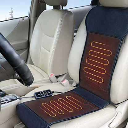 Picture of Relief Expert Seat Cover Warmer, Seat Heater with Smart Safety Protection, Universal Fit