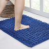 Picture of Walensee Large Bathroom Rug Non Slip Bath Mat (72x24 Inch Dark Blue) Water Absorbent Super Soft Shaggy Chenille Machine Washable Dry Extra Thick Perfect Absorbant Best Plush Carpet for Shower Floor