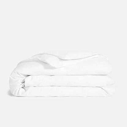 Picture of 1000 Thread Count White Queen Duvet Cover Set, 100% Long Staple Egyptian Cotton Quilt Cover Queen/Full Size, Silky Soft, Breathable with Hidden Zipper Closure.