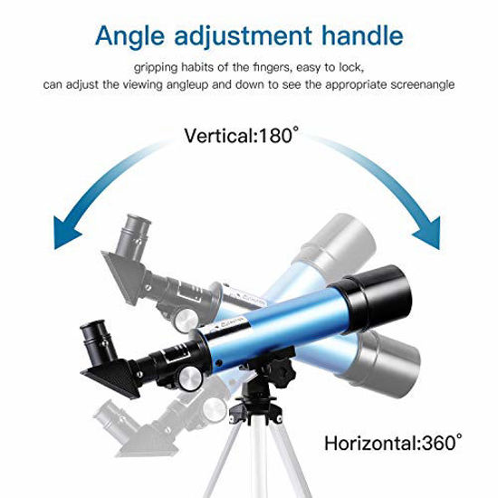 GetUSCart Telescope for Kids & Beginners, 90x Magnification, 50mm