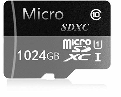 Picture of 1TB Micro SD SDXC Card High Speed Class 10 TF Card SDXC Memory Card with SD Adapter (1TB)