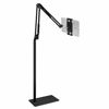 Picture of Tablet Floor Stand, Overhead Camera Phone Mount Angle Height Adjustable Holder, Universal Floor Stand Compatible with iPhone iPad Pro Air Mini, Samsung Tab, Kindle, E-Readers