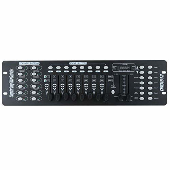 Picture of TC-Home 192 Channels DMX512 Light Controller Console For Stage Light Party Moving Heads DJ Operator Equipment