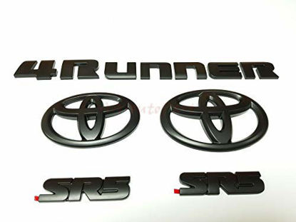 Picture of PUOU For 2014-2020 4RUN S MATTE BLACKOUT EMBLEM OVERLAY KIT OEM S
