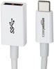 Picture of Amazon Basics USB Type-C to USB 3.1 Gen1 Female Adapter - White, 10-Pack