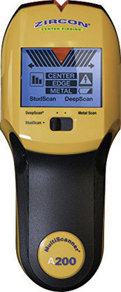 Picture of Zircon MultiScanner A200 Electronic Wall Scanner/Center Finding and Edge Finding Stud Finder/Metal Detector/Live AC Wire Detection