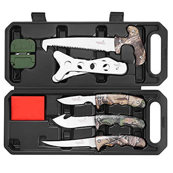 GetUSCart- Field Dressing Kit Hunting Knife Set, 8-Piece Portable Hunting  Accessories for Men, Hunting Stuff, Hunters, for Hunting, Survival,  Fishing, Camping