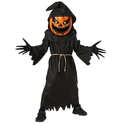 Picture of Morph Costumes Kids Evil Scary Pumpkin Monster Costume Boys and Girls Halloween Costume X-Large