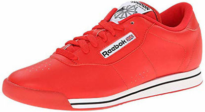 Picture of Reebok Women's Princess Classic Shoe, Techy Red/White/Black, 11.5 M US