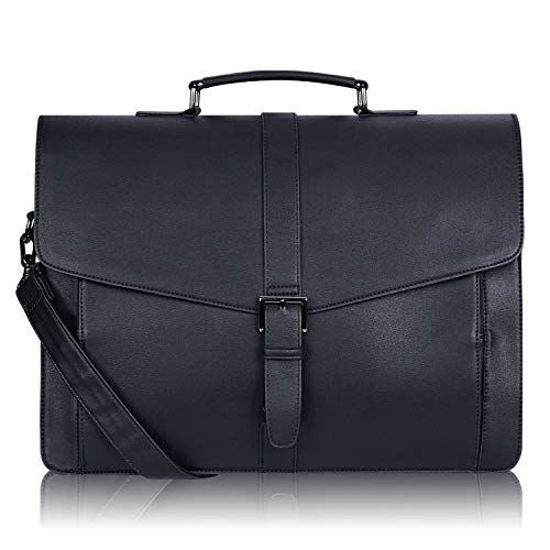 GetUSCart Estarer Men s Leather Briefcase for Travel Office