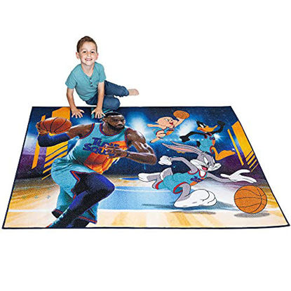 Picture of Franco Kids Room Non Slip Area Rug, 69 in x 52 in, Space Jam 2 A New Legacy