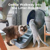 Picture of Litter-Robot Ramp by Whisker (Grey) - Cat Ramp for Litter Box, Custom Fit for Litter-Robot, Reduces Tracking, Suitable for Small & Elderly Cats, Designed & Assembled in USA