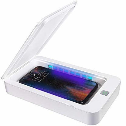 Picture of WIRELESS FUTURE CHARGER UV Phone Sanitizer, Portable Cell Phone Sterilizer, Phone Cleaner with Aromatherapy Function Disinfector, Dual UV Light Sterilizer, Sanitzier Box for Phone Toothbrush Jewelry