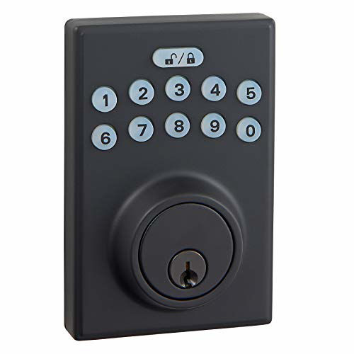 GetUSCart Amazon Basics Contemporary Electronic Keypad Deadbolt Door