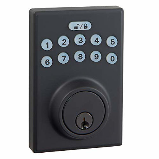 GetUSCart Amazon Basics Contemporary Electronic Keypad Deadbolt Door