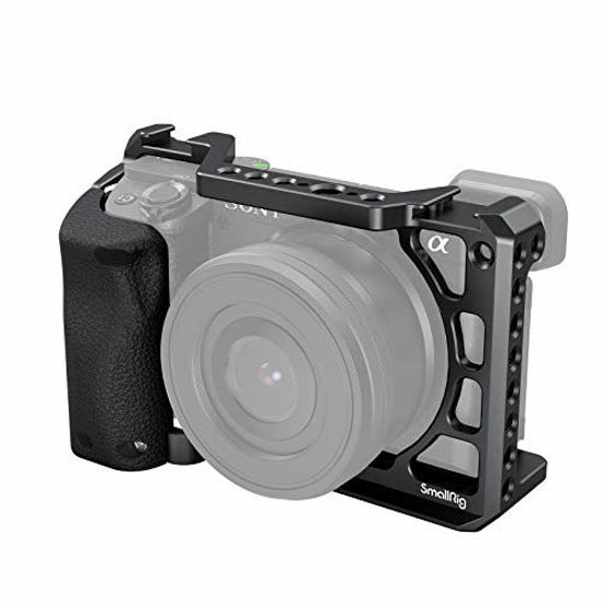 Picture of SmallRig Cage with Silicone Handgrip & Cold Shoe for Sony a6100, a6300, a6400 - 3164